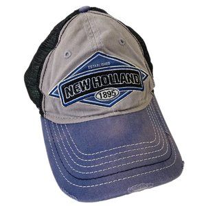 New Holland Agriculture Mens K Products Trucker Hat Blue Adjustable One Size